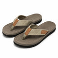 Infradito 38/39 in tessuto beige e marrone con suola sintetica stile casual